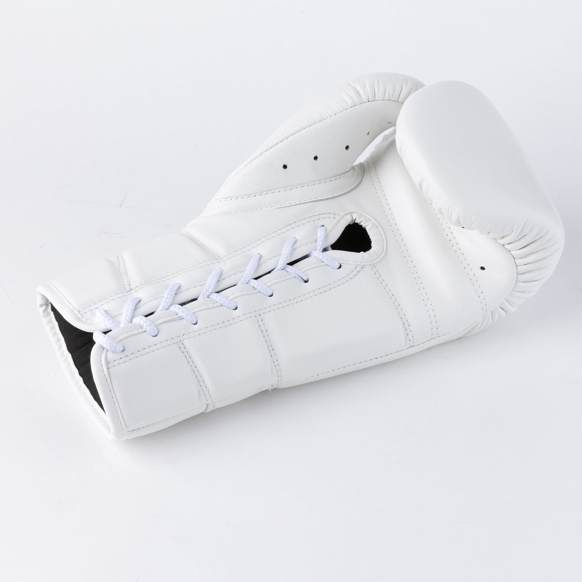 Boxing Gloves - White - Lace Up