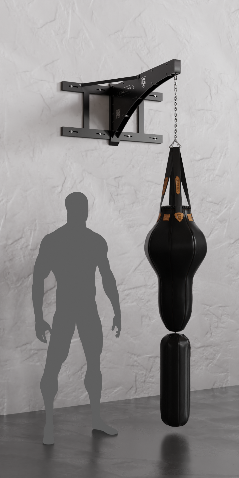 Punching ball humano 360º - 20 kg x 180 cm - S-TJ707 - SD MED